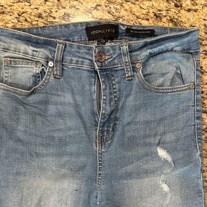 Kendall & Kylie Faded Blue Denim Jeans